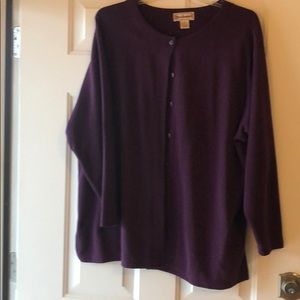 Bechamel 2X plum button up jacket